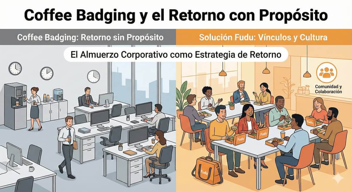 Coffee badging y el retorno con proposito - Fudu